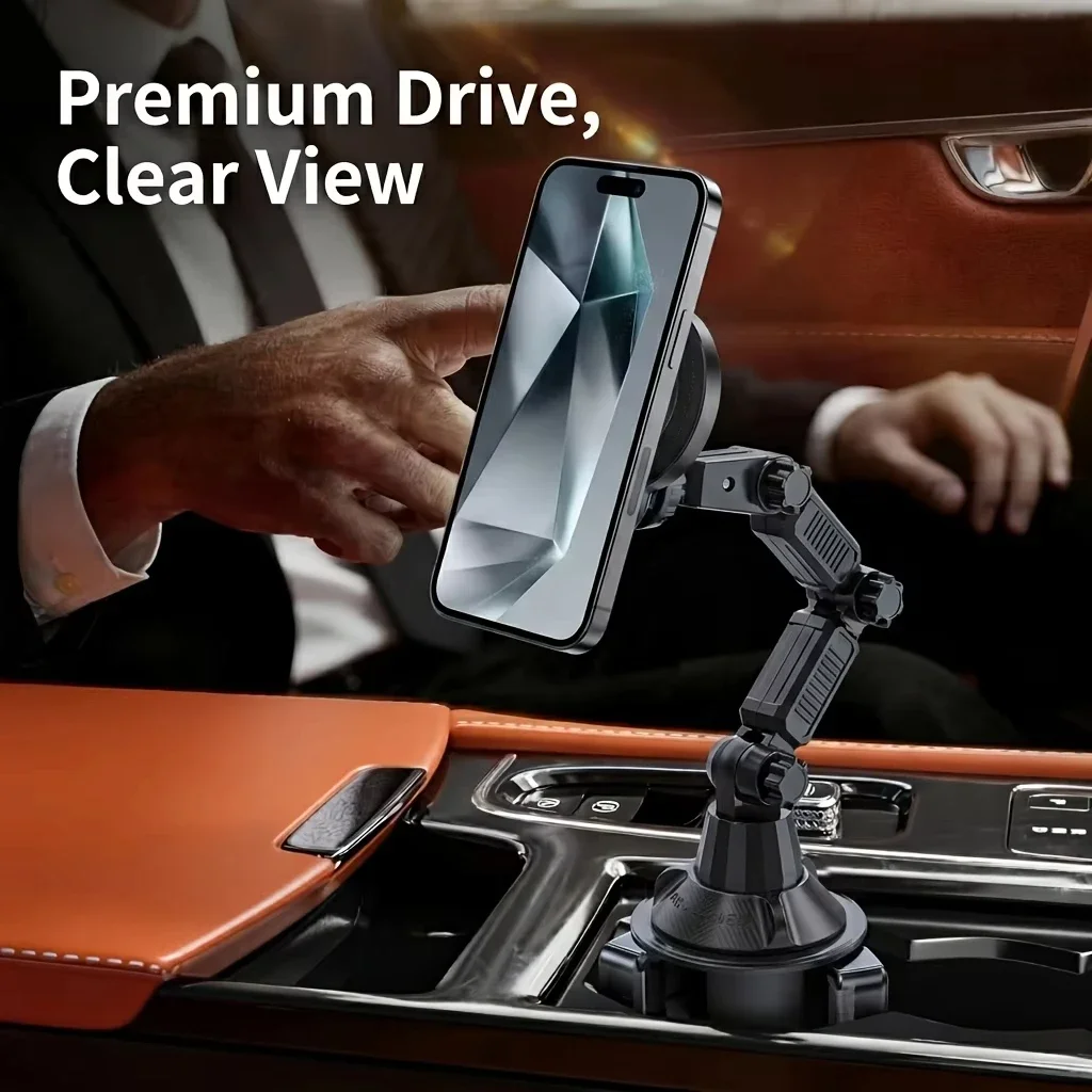 Car Cup Holder Expander - 차량용 컵홀더 마그네틱 폰 거치대, 초강력