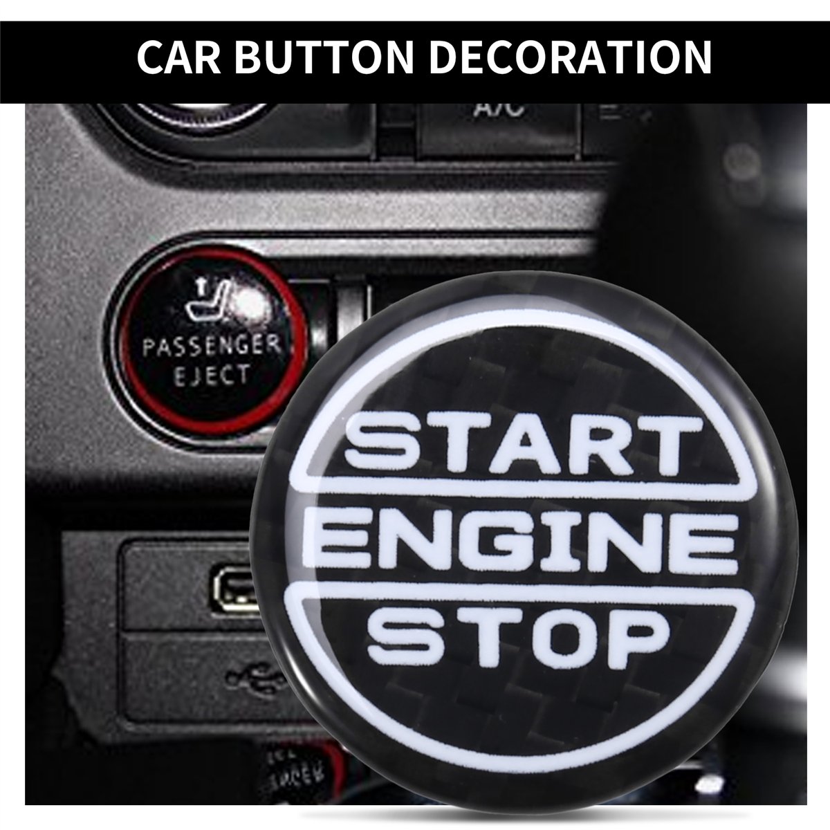 Car Accessories Brand - 슈퍼 세일 카본 파이버 자동차 엔진