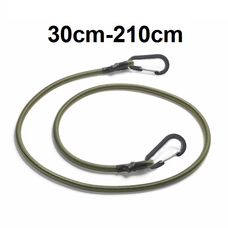 Car Accessories Roof Rack - 30-210cm 7mm 포장 밧줄 실버 후크가있는