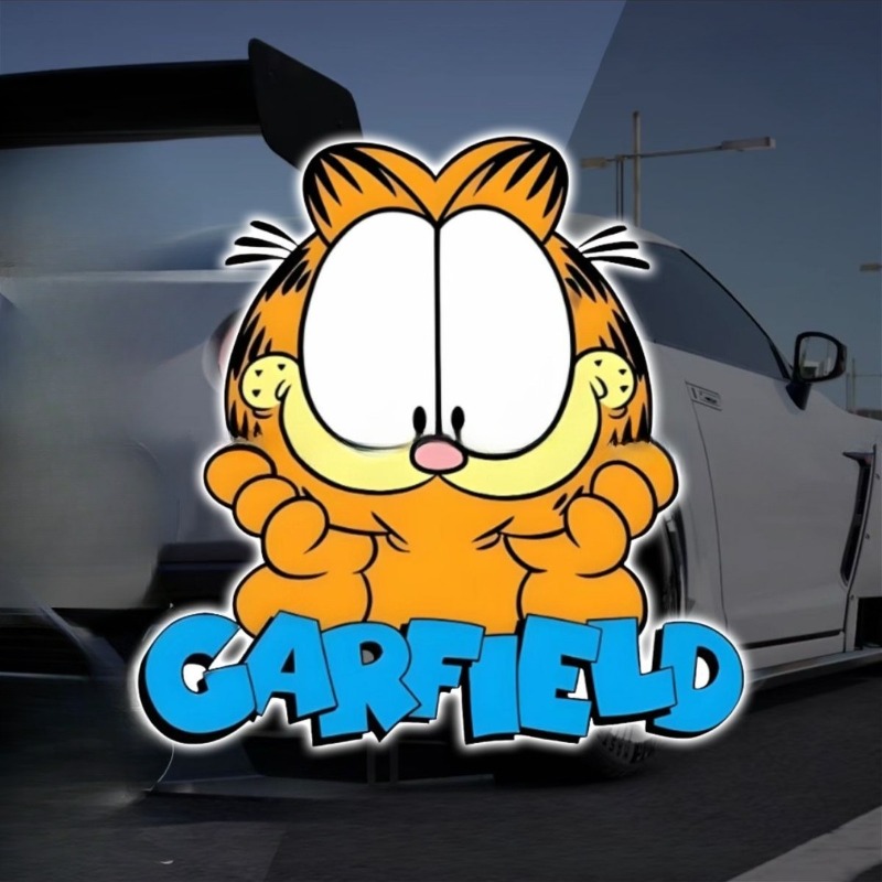 창의적인 만화 귀여운 가필드 자동차 스티커, 맞춤형 인 - Car Accessories Decoration 리뷰 및 가격