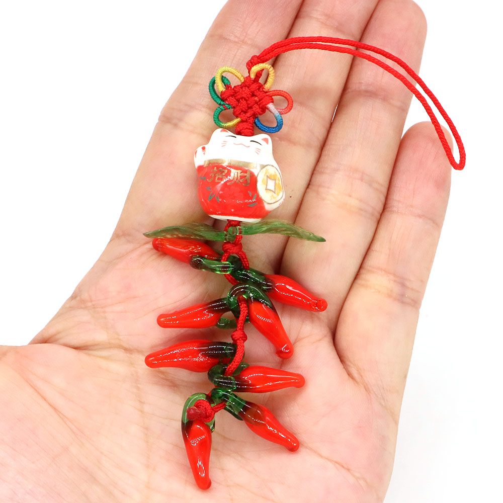 마스코트 부 행운의 황동 동전 칠리 양배추 토마토 키  - Car Accessories Bangi 리뷰 및 가격