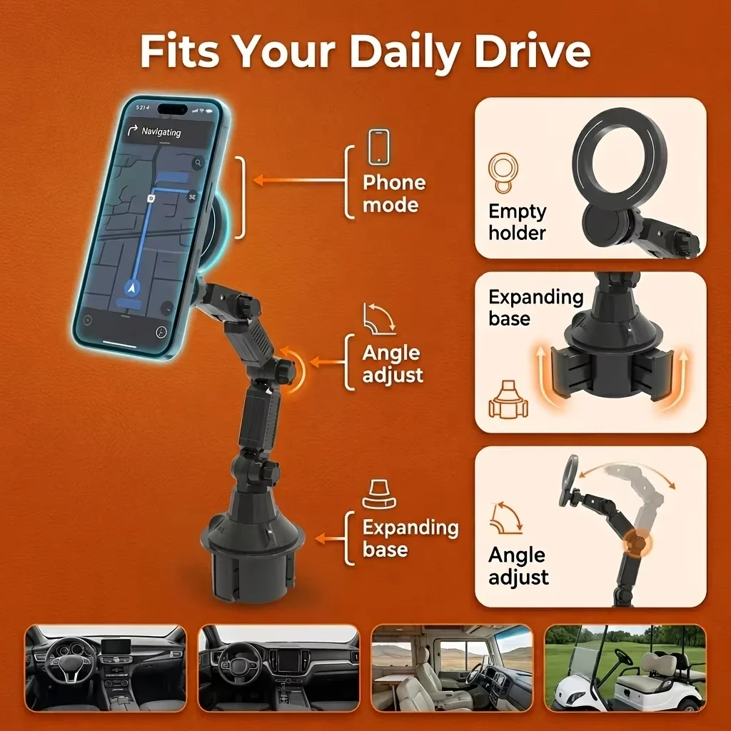 차량용 컵홀더 마그네틱 폰 거치대, 초강력 흡착으로 안 - Car Cup Holder Expander 리뷰 및 가격