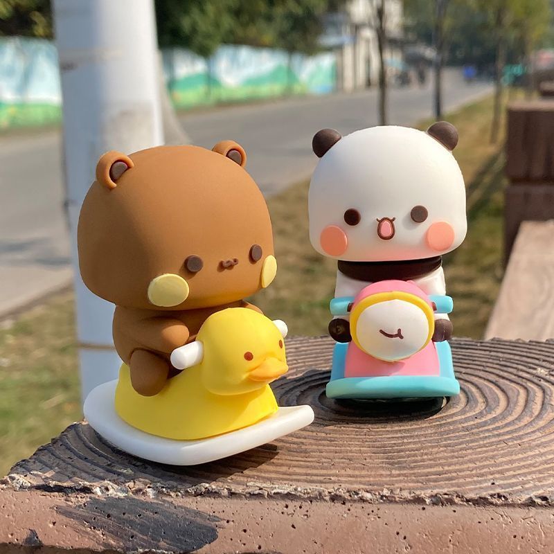 이어 부부 스프링 스윙 피규어 귀여운 만화 로커 말 장 - Car Accessories Decoration 리뷰 및 가격