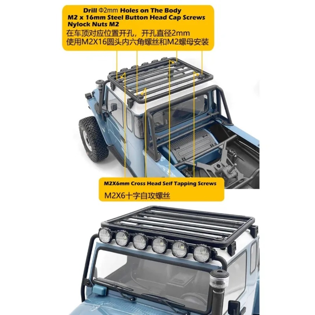 1/10 VP VS4‑10 크롤러 트럭 시뮬레이션 외관 - Car Accessories Roof Rack 리뷰 및 가격
