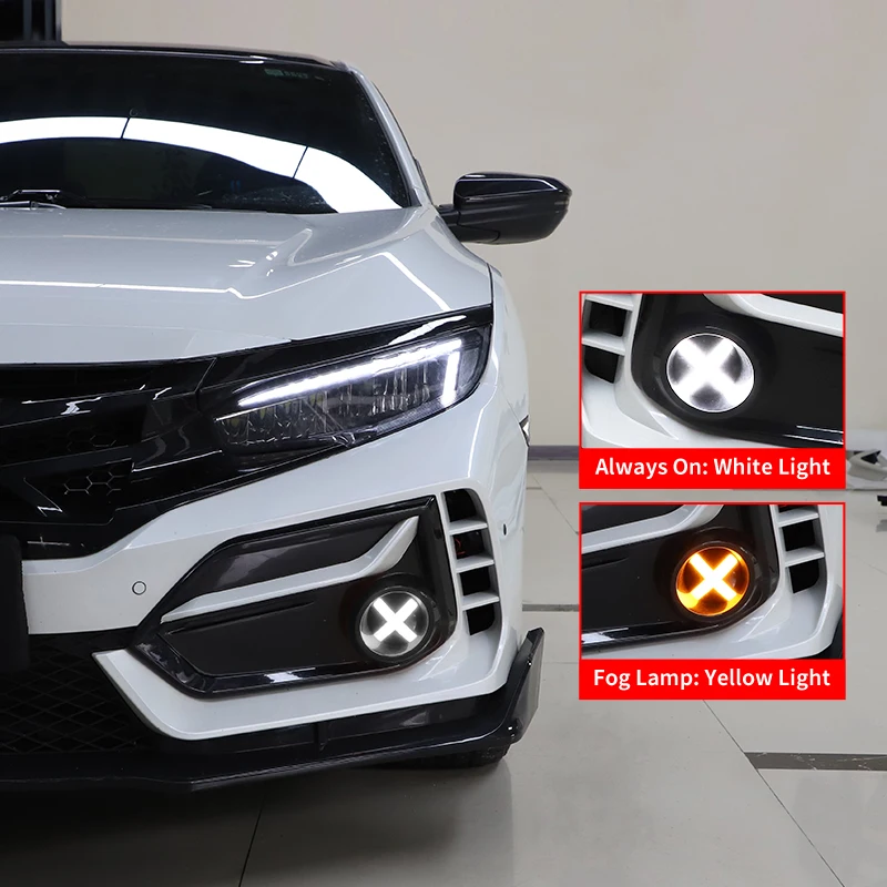 혼다 시빅 10세대 11세대용 X-안개등 어셈블리 - Car Accessories Xcent 리뷰 및 가격