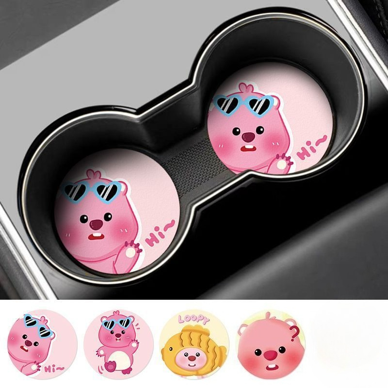 루피 크리에이티브 만화 자동차 코스터 (남아, 여아용) - Car Accessories Decoration 리뷰 및 가격