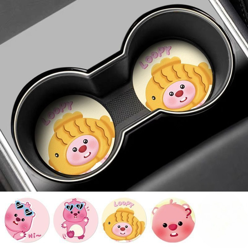 루피 크리에이티브 만화 자동차 코스터 (남아, 여아용) - Car Accessories Decoration 리뷰 및 가격
