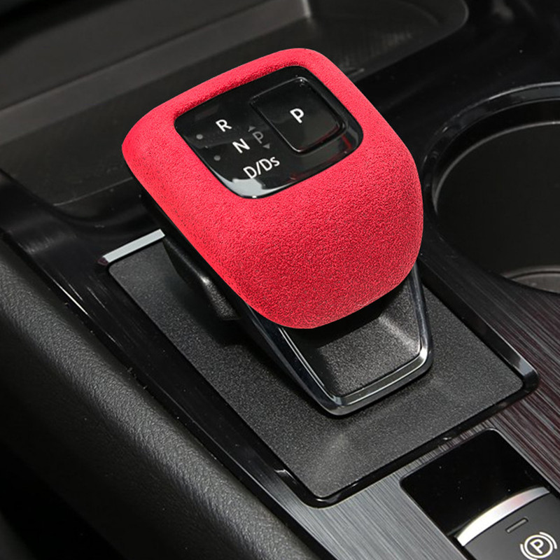 스웨이드 가죽 자동차 기어 변속 노브 커버 자동차 기어 - Car Accessories Xcent 리뷰 및 가격