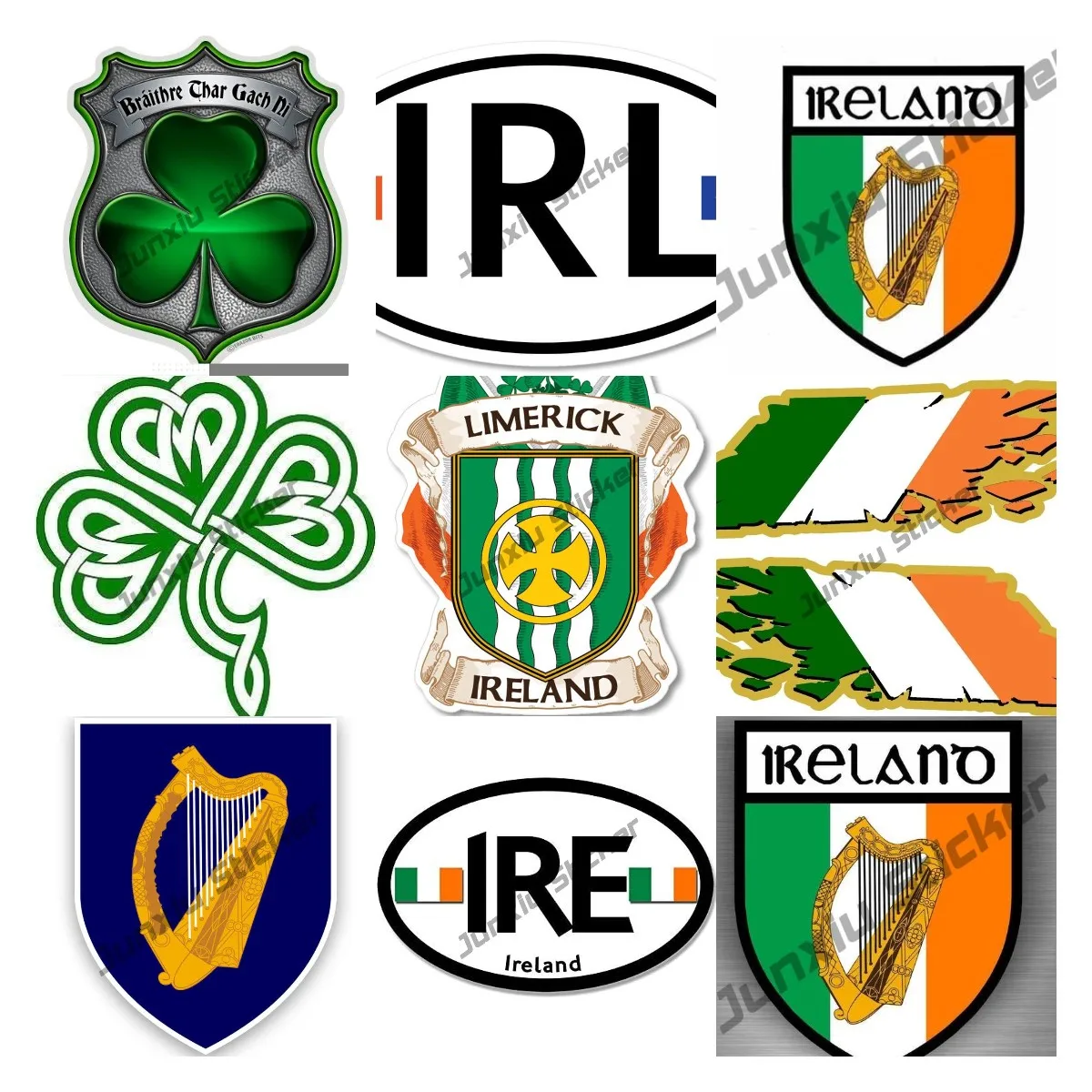아일랜드 문장 스티커 자체 접착 비닐 아일랜드 국기 I - Car Accessories Ireland 리뷰 및 가격