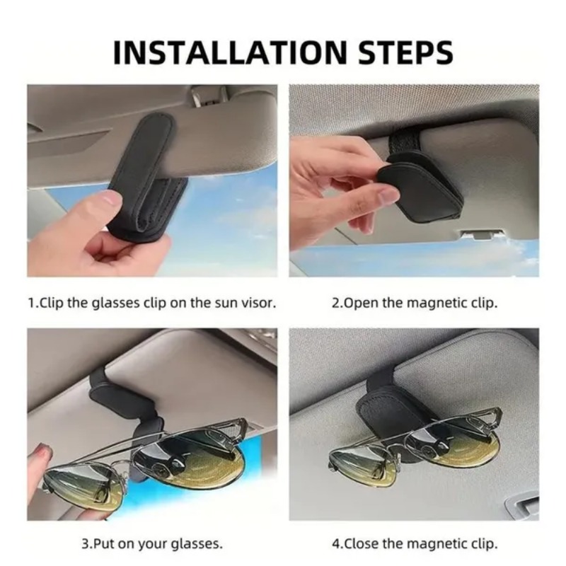 차량용 햇빛 가리개 안경 케이스 홀더 선글라스 클립 티 - Car Accessories For Interior 리뷰 및 가격