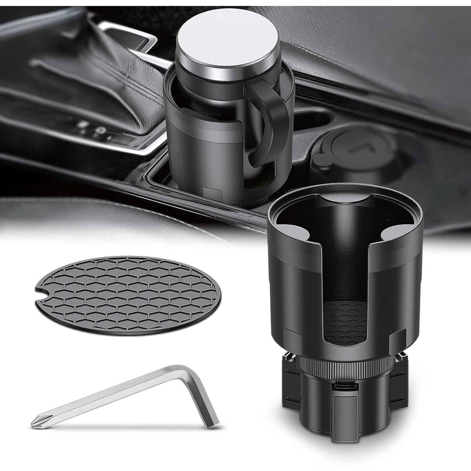 닐라이트 차량용 컵홀더 확장기, 업그레이드된 오프셋 조 - Car Cup Holder Expander 리뷰 및 가격