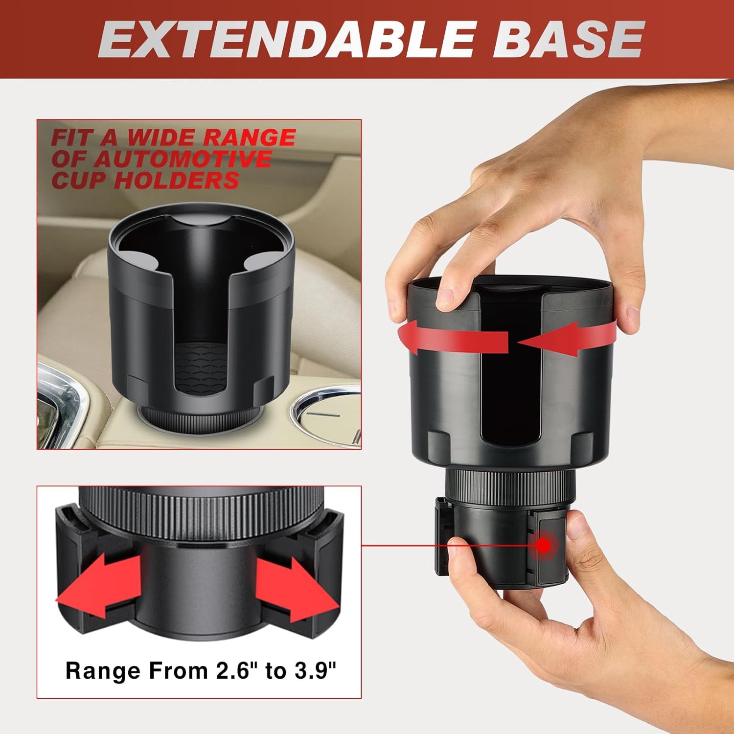 닐라이트 차량용 컵홀더 확장기, 업그레이드된 오프셋 조 - Car Cup Holder Expander 리뷰 및 가격