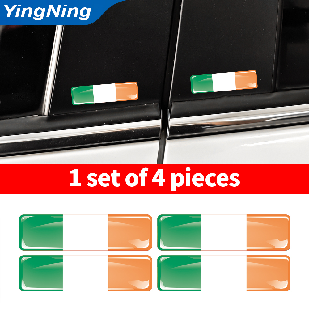 4Pcs 아일랜드 국기 자동차 스티커 3D 에폭시 수지 - Car Accessories Ireland 리뷰 및 가격